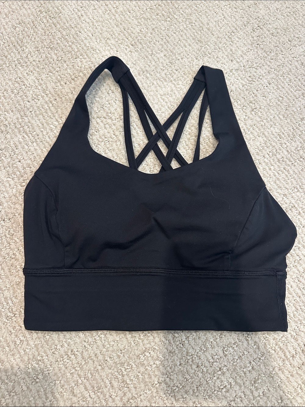lululemon athletica Black Strappy Sports Bra